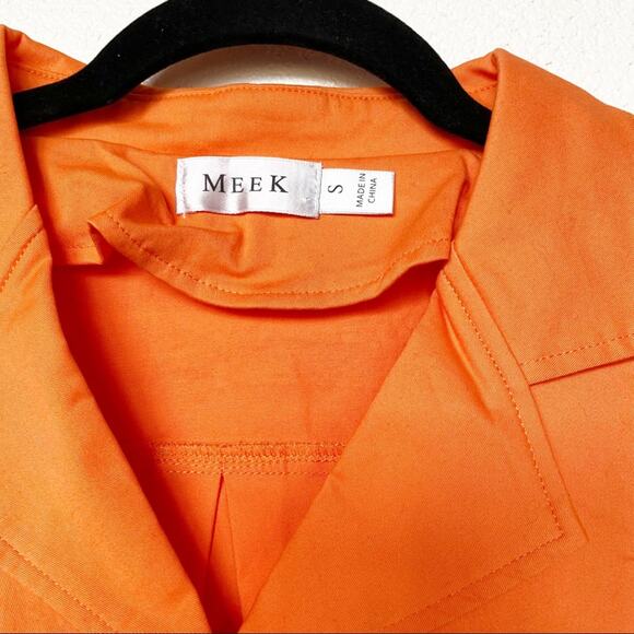 Meek Orange Chest Pocket Cropped Jacket Size Small - Picture 4 of 8